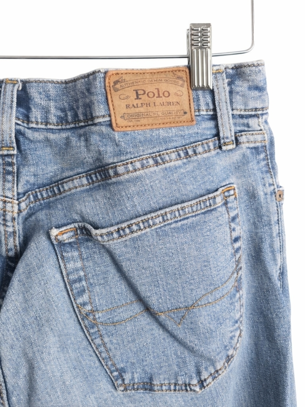 Polo Ralph Lauren Varick Slim Straight Jeans Mens 32x30 Blue Denim Classic